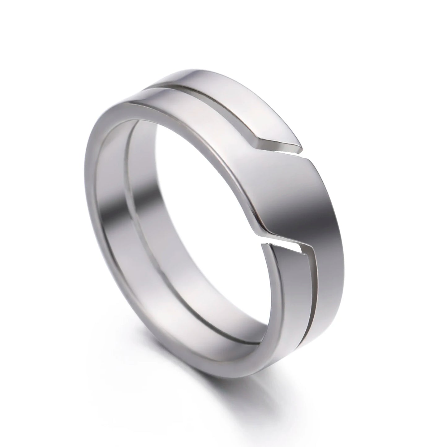 Bague Design Coupée
