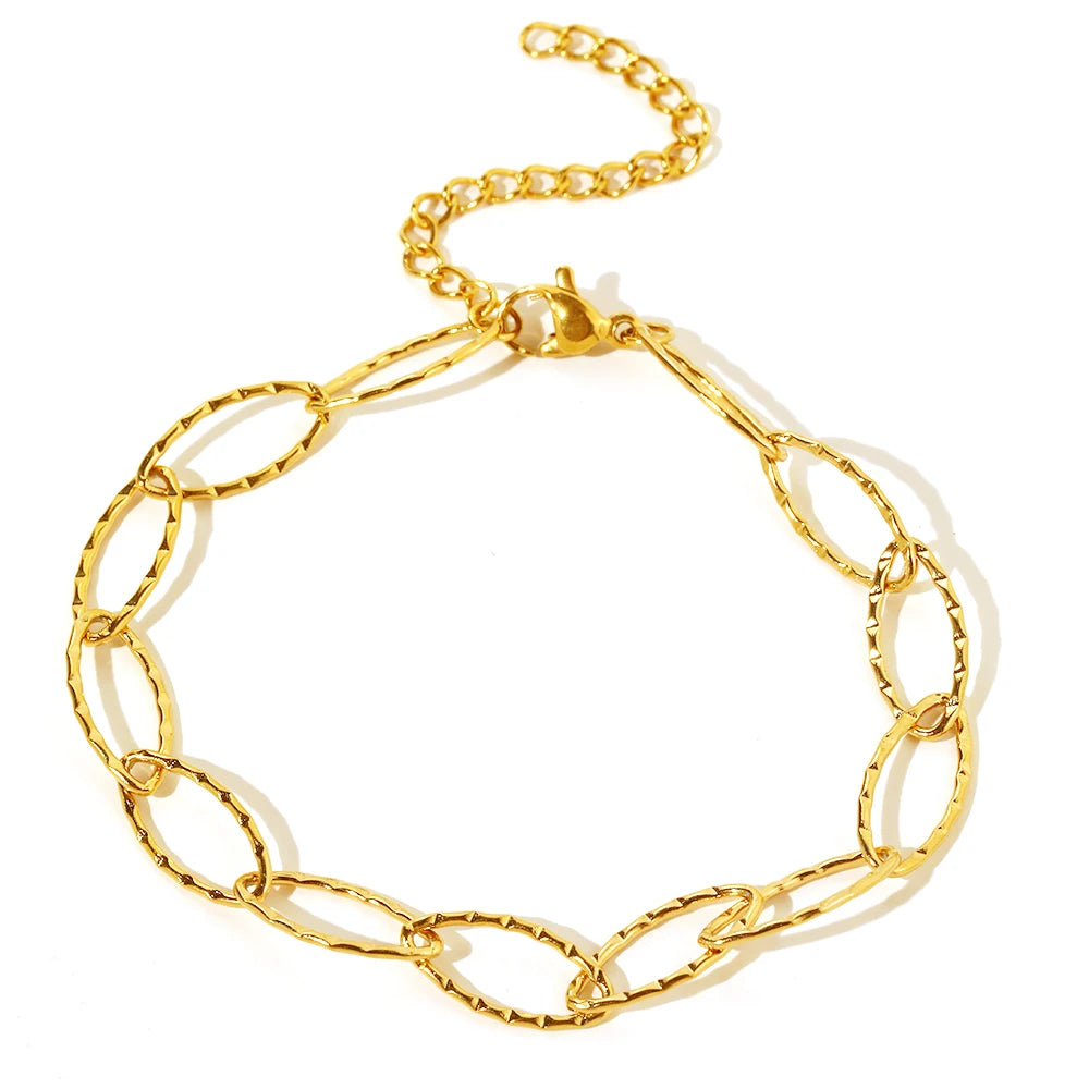 Bracelet Minimaliste Ovale
