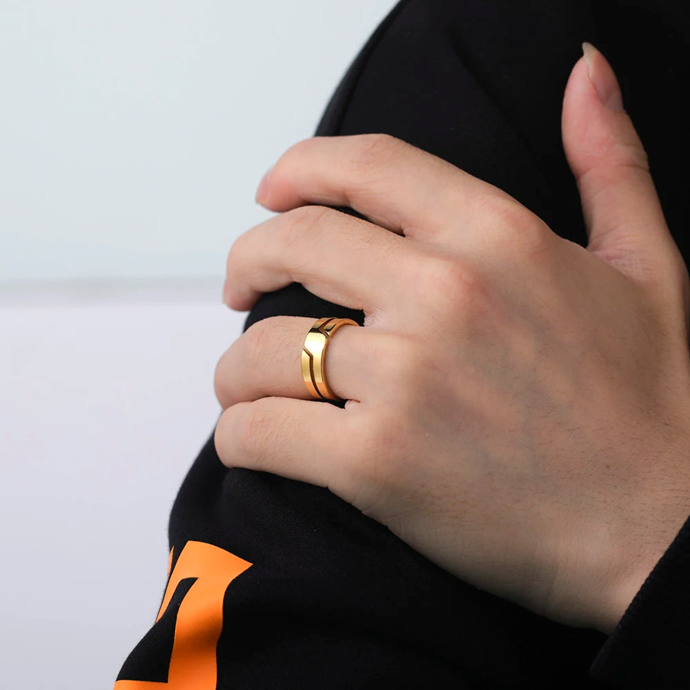 Bague Design Coupée