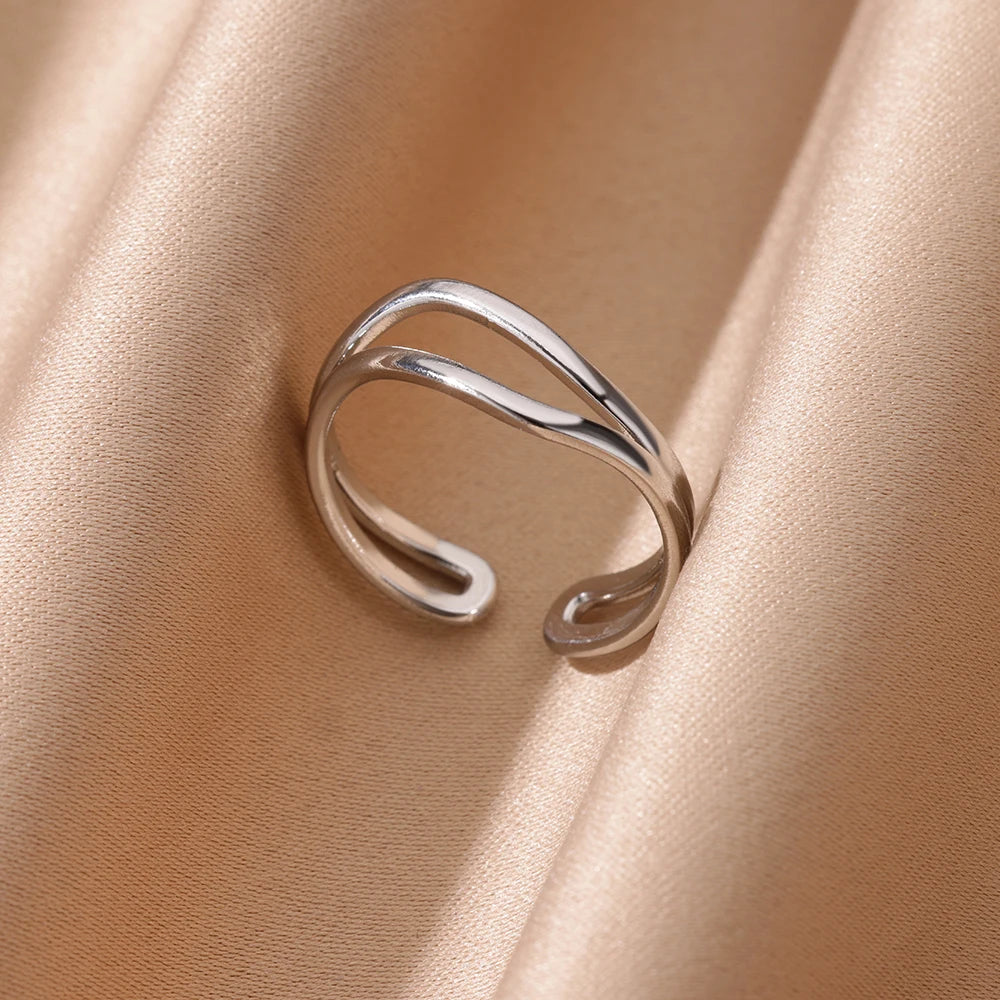Bague Double Simple