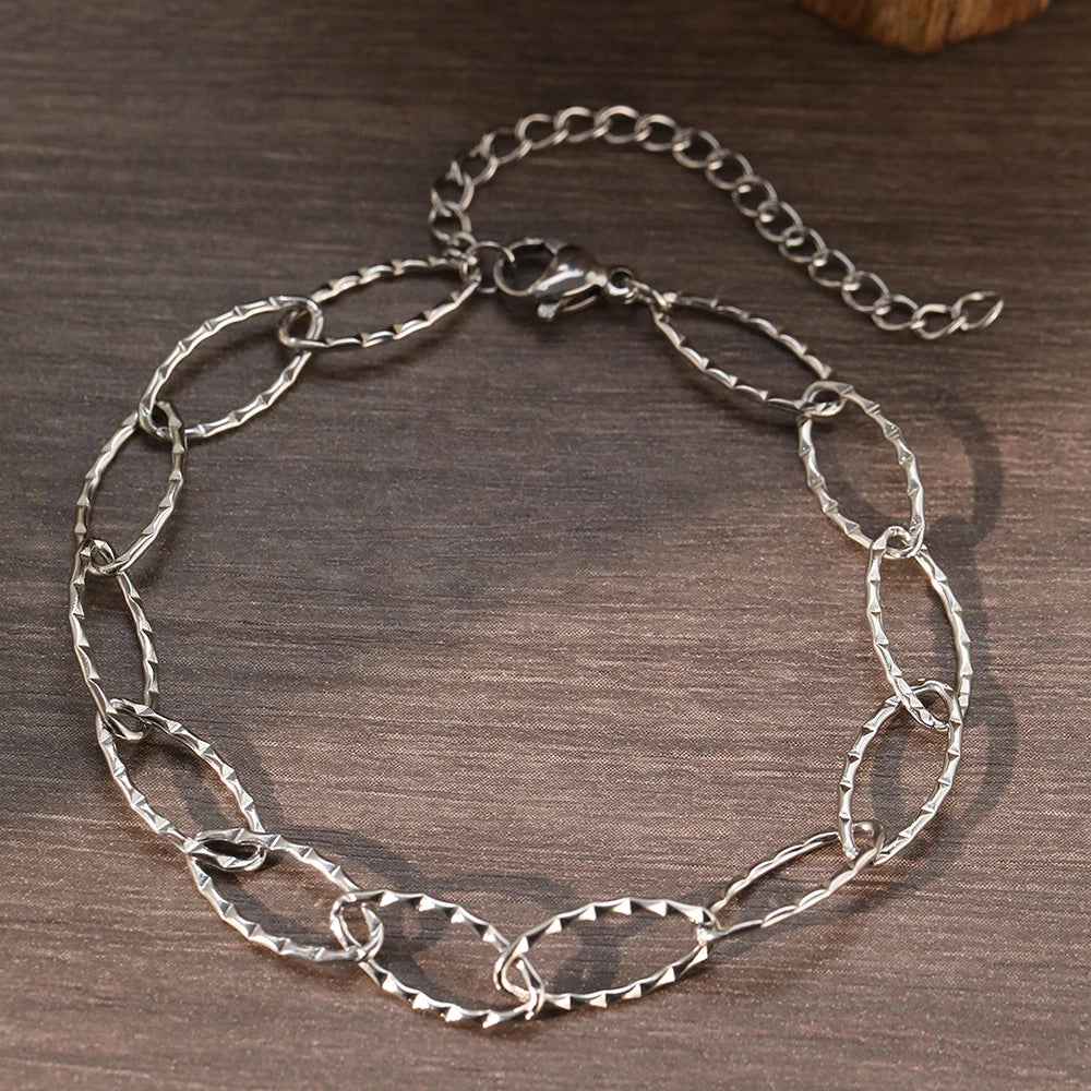 Bracelet Minimaliste Ovale