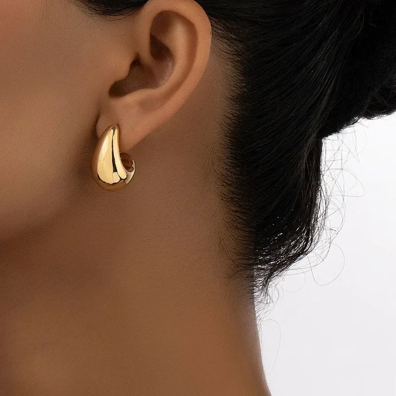 Boucles d'oreilles Goutte d'eau Épaisse