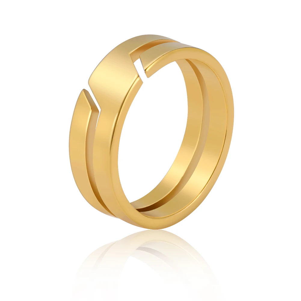 Bague Design Coupée