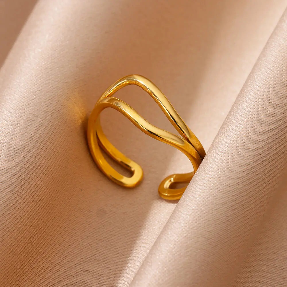 Bague Double Simple
