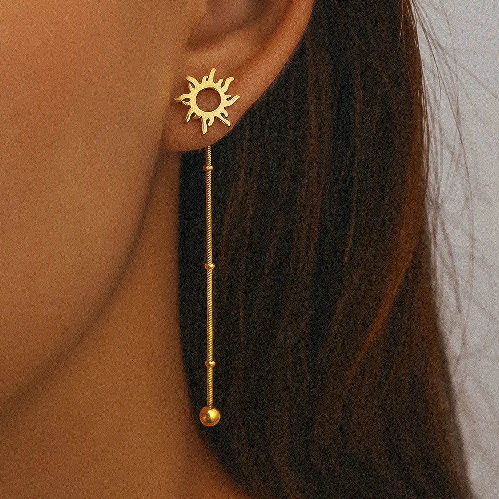 Boucles d'oreilles Soleil Tombant