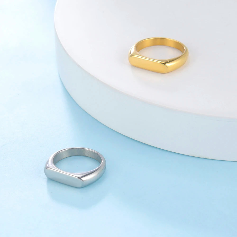 Bague Plate