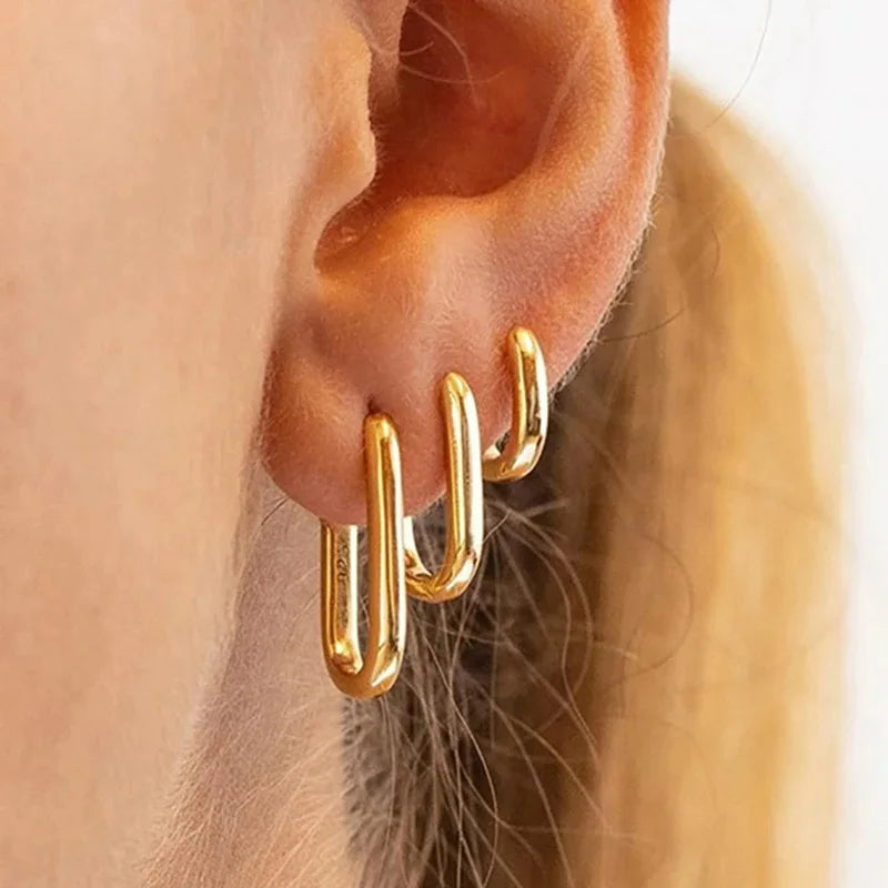 Boucles d'oreilles Ovales
