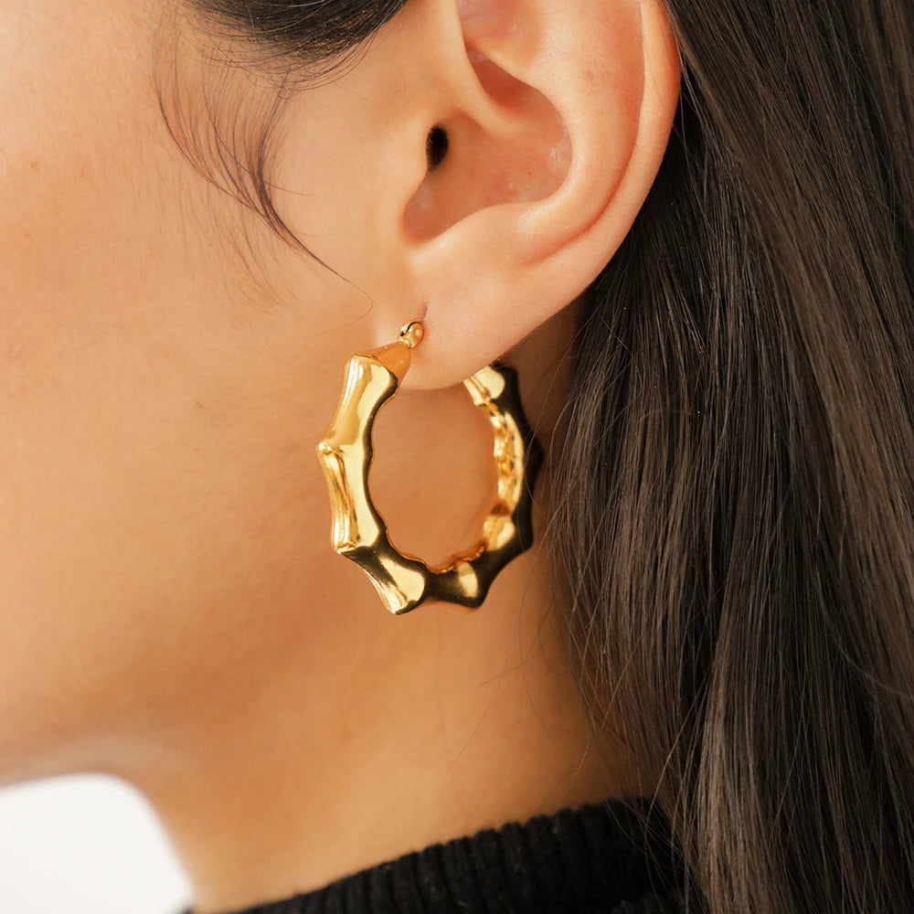Boucles d'oreilles Bambou