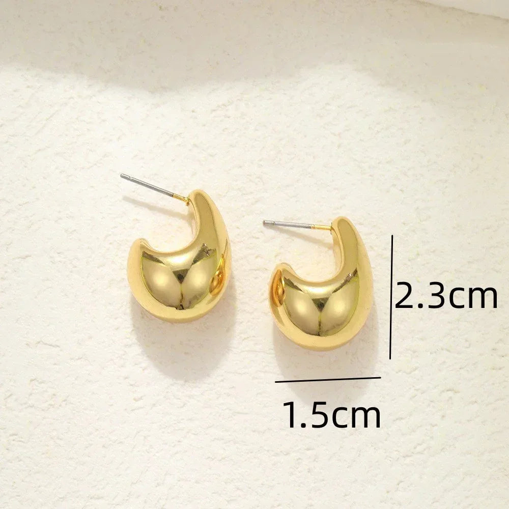 Boucles d'oreilles Goutte d'eau Épaisse