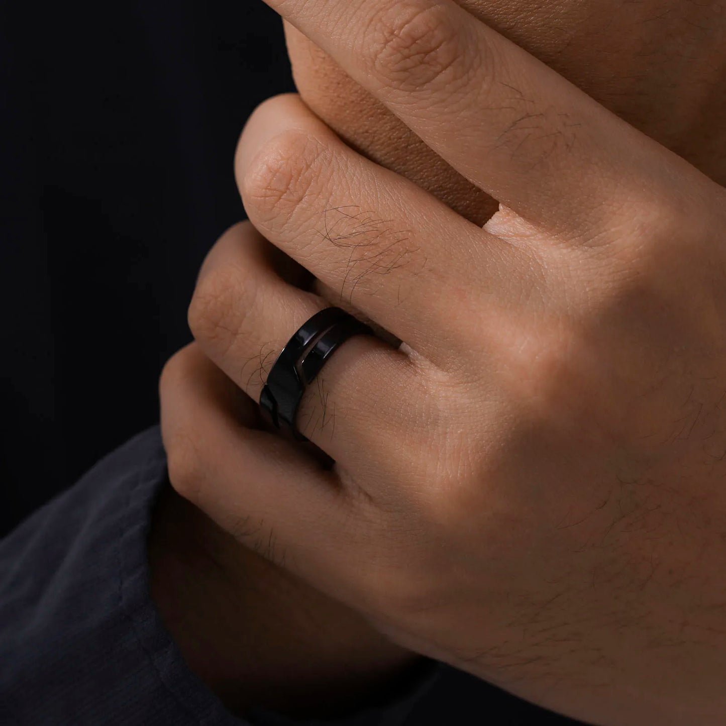 Bague Design Coupée
