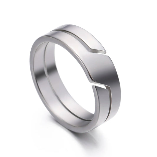 Bague Design Coupée