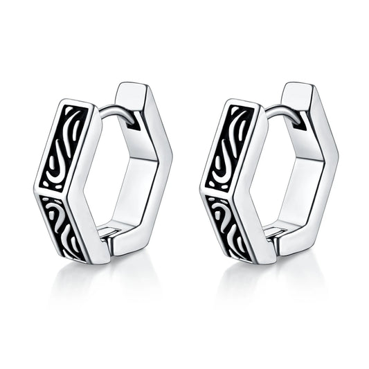 Boucles d'oreilles Hexagonne