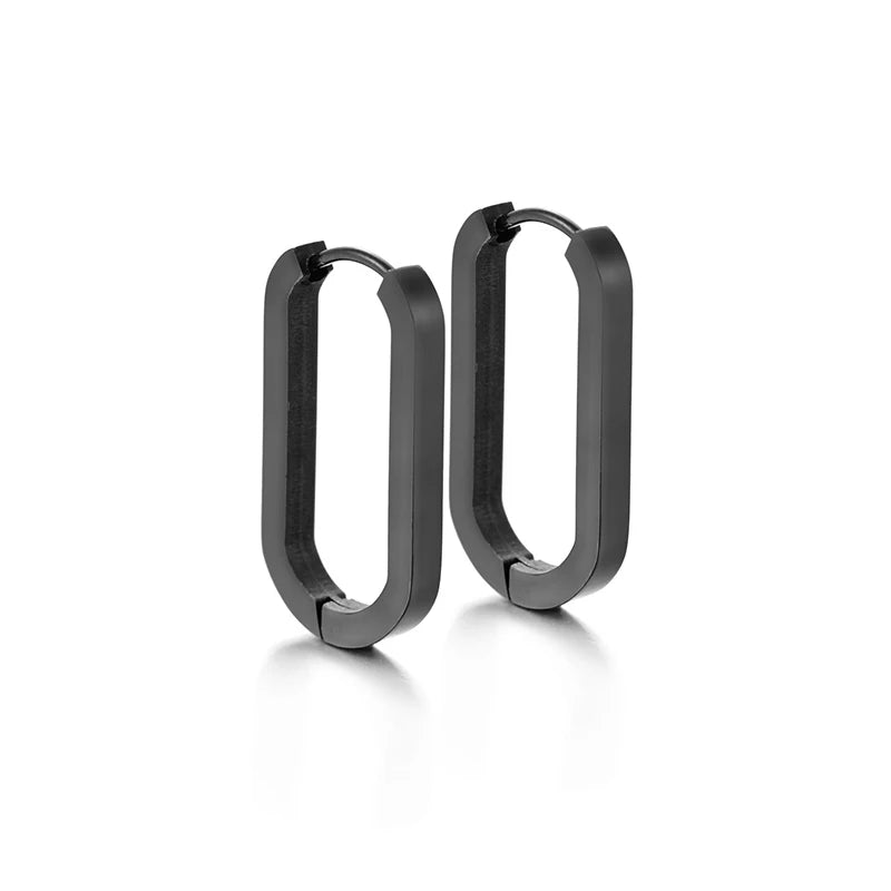Boucles d'oreilles Ovales Épaisse