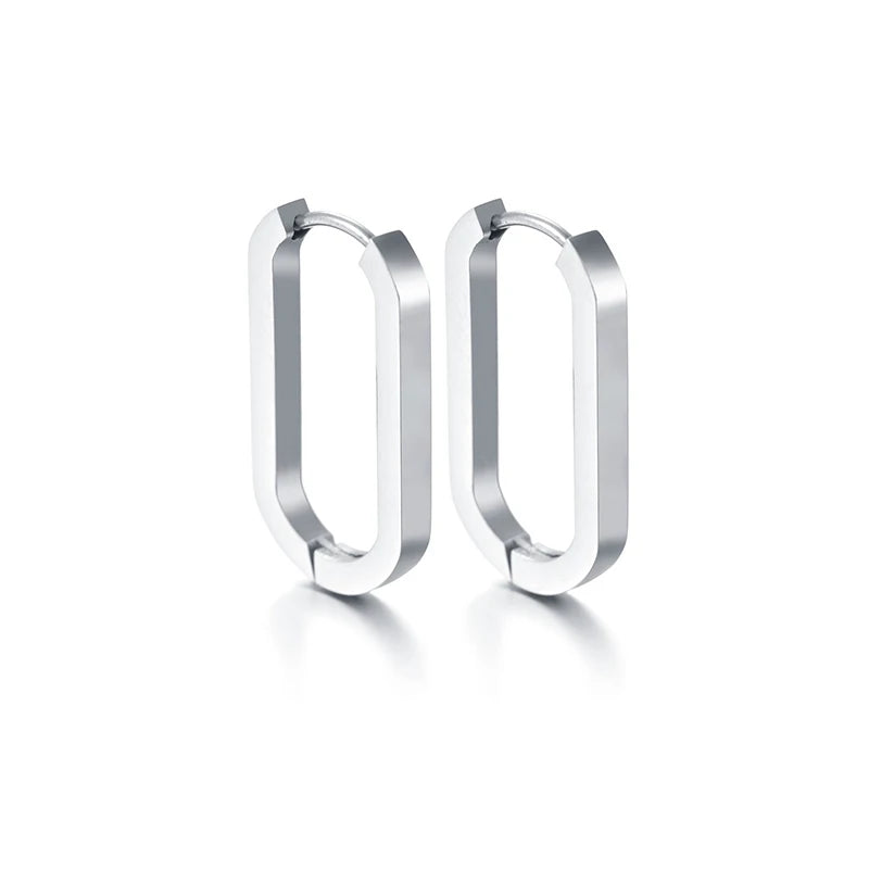 Boucles d'oreilles Ovales Épaisse
