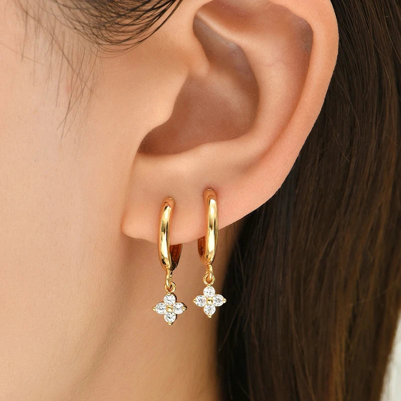 Boucles d'oreilles Fleur
