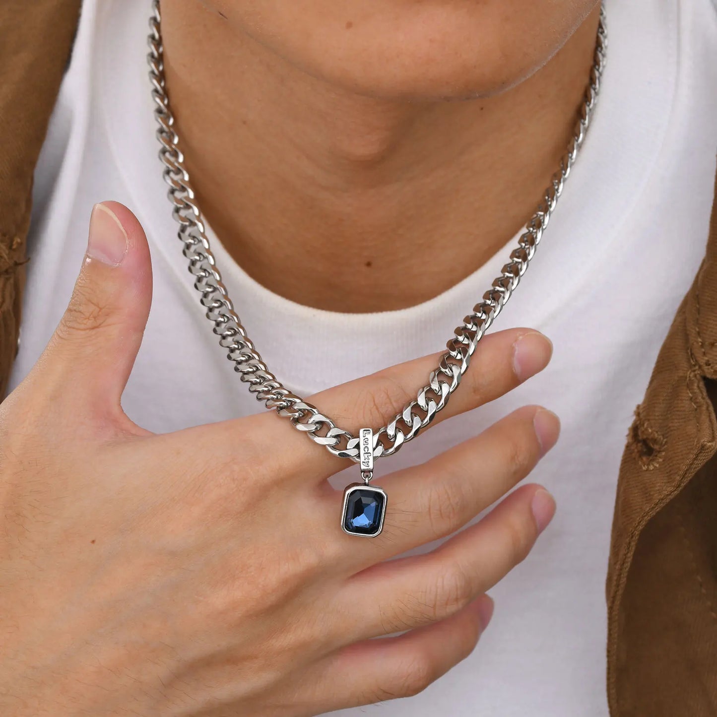 Collier Pierre Bleu